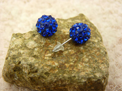 响当当饰品星星球耳钉施华洛世奇水钻耳钉