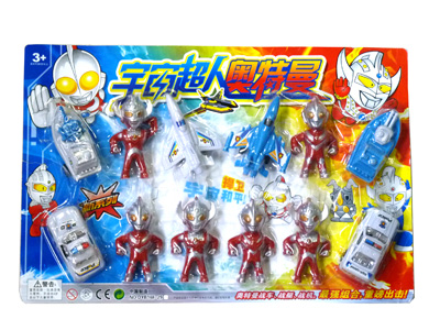 奥特曼陆海空超级战队组合12件套168-29趣味玩具