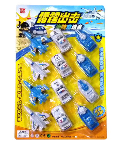 雷霆出击 陆海空12战队组合回力驱动168-16	