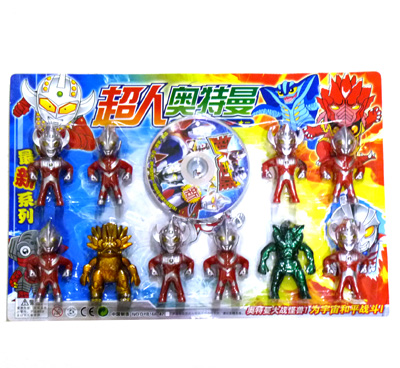 奥特曼大战怪兽10个奥特曼加1盘光碟组合168-42B	