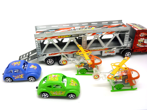 拖头卡车模型 超长拖卡\特种运输货车模型玩具228-2	