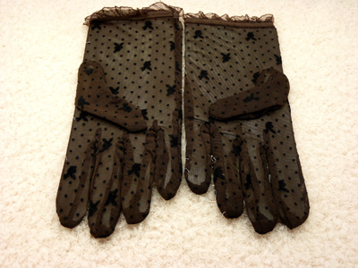  夏季时尚女款薄开车手套/蕾丝短款防晒手套/结婚礼服婚纱防紫外线-21	