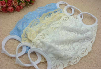 夏天女款超大蕾丝透气防晒春夏季口罩防风沙防尘口罩纯棉超柔内衬(3-1)	