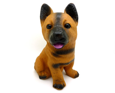 仿真捏捏乐发声出气 发泄玩具整蛊减压 -狼狗皮叫(上叫叫搪胶狼狗