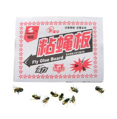 最低价超强粘力姗奇牌粘蝇板 环保粘蝇板 灭蝇贴 粘苍蝇	
