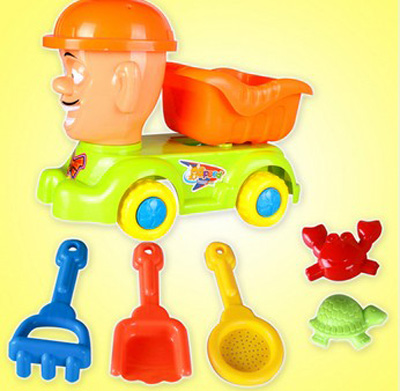 特价沙滩玩具 玩沙工具推车 光头强沙滩车688-16