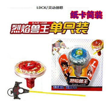 正版灵动魔幻陀螺玩具套装亲子玩具儿童最爱陀螺正品-单只纸卡简装	