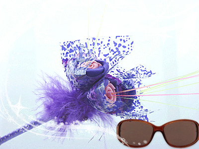 韩版创意喜欢你三朵花/七彩羽毛圆珠笔	