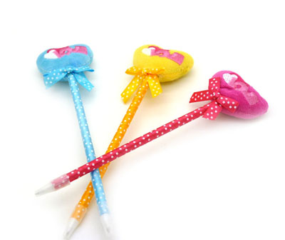 韩版卡通圆珠笔 可爱公主猫头创意笔 -卡通笔	