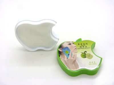 水果味洗甲巾 营养指甲卸妆巾 指甲卸妆棉片-苹果洗甲巾