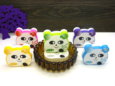 不伤手美甲必备品美妆洗甲水-熊猫洗甲巾	