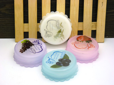 美甲巾果味洗甲巾清新环保卸甲棉 水果味-大磨砂洗甲巾