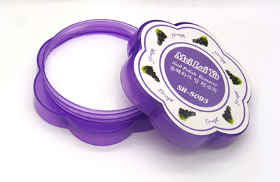  水果味洗甲巾洗甲棉 芳香卸甲巾棉洗甲巾 果味-梅花洗甲水