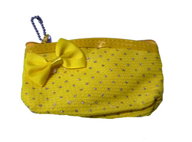 新款韩版亮片蝴蝶结零钱包/收纳包/手机包