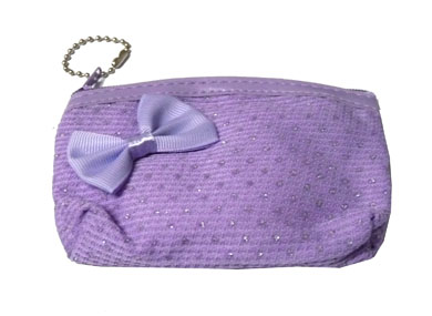 新款韩版亮片蝴蝶结零钱包/收纳包/手机包