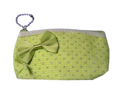 新款韩版亮片蝴蝶结零钱包/收纳包/手机包