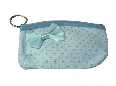 新款韩版亮片蝴蝶结零钱包/收纳包/手机包