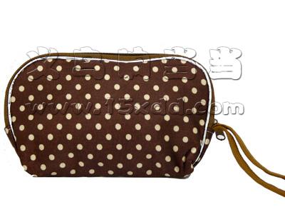 新款可爱点点PU化妆包 手拿包 女式收纳包 零钱包