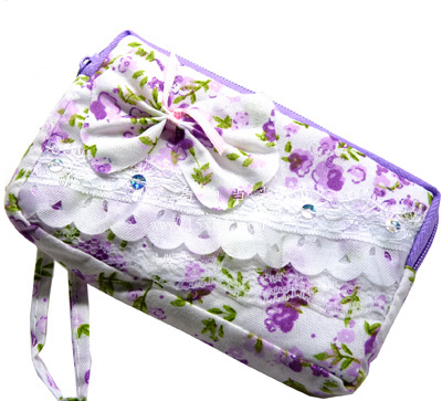 韩版女式包 时尚迷你手包手机包 零钱包钥匙包 钱包经典款可爱蕾丝布艺包包