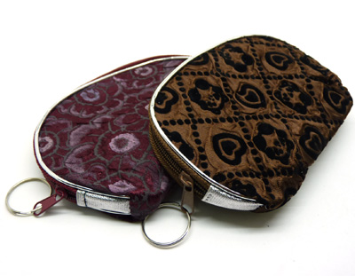 时尚质感半月款化妆包 半月形韩版 零钱包手机化妆包