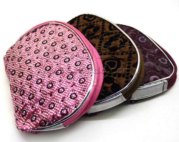 时尚质感半月款化妆包 半月形韩版 零钱包手机化妆包	