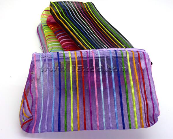 新款韩版个性条纹收纳包 新款旅行包 化妆包 彩妆专业化妆特价礼品