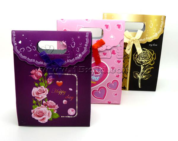 大号礼品袋 礼袋喜糖袋礼品盒PVC喜糖袋 手提袋子 -大号礼品袋	