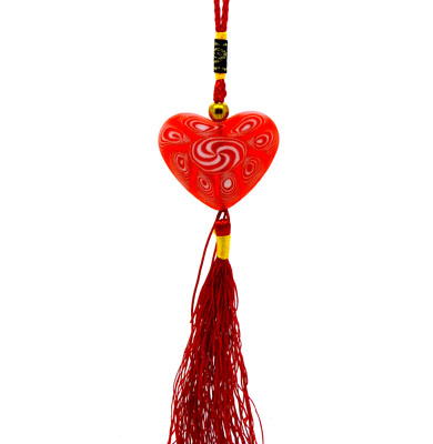 节日气氛/中国结 手工材料 挂绳/挂件结 泡泡糖挂件	