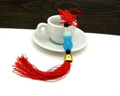 精品中国结 汽车挂饰 中国特色手工艺品 手工编织 幸运葫芦挂件