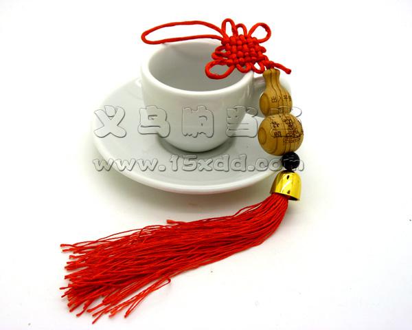 精品中国结 汽车挂饰 中国特色手工艺品 手工编织 幸运葫芦挂件