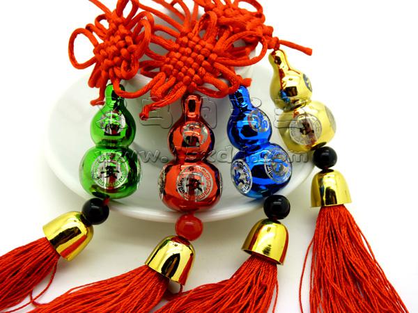 精品中国结 汽车挂饰 中国特色手工艺品 手工编织 幸运葫芦挂件	