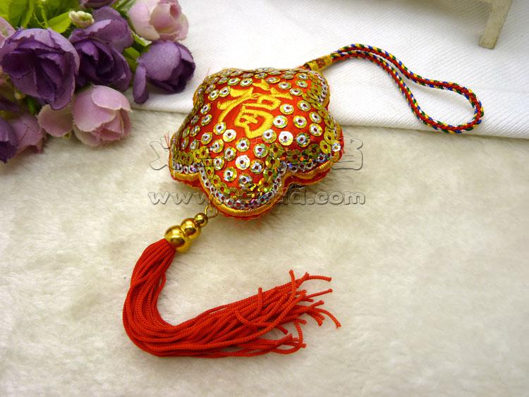 端午节日福字亮片车挂件内饰香包香囊中国风小礼品-3号