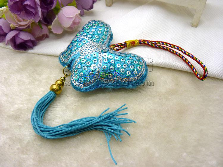 新款端午节亮片刺绣香包/香囊/汽车挂件/车挂亮片福