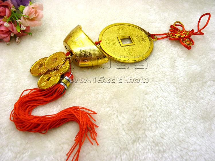 新款新年春节挂饰 中国结挂件 金色大号挂件一帆风顺镀金-3号