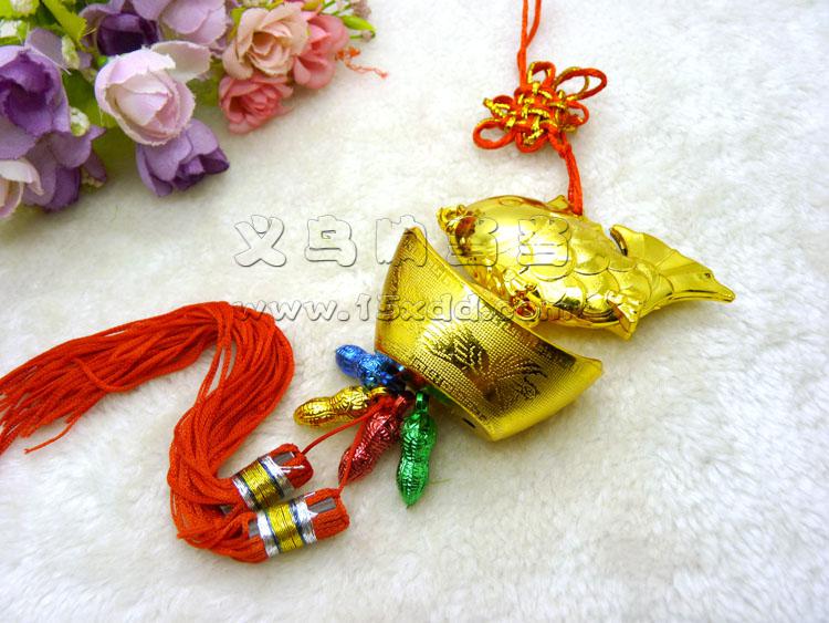 新款春节用品 精美彩色塑料小挂件挂饰 汽车内饰品喜庆装饰-汽车挂件-4号