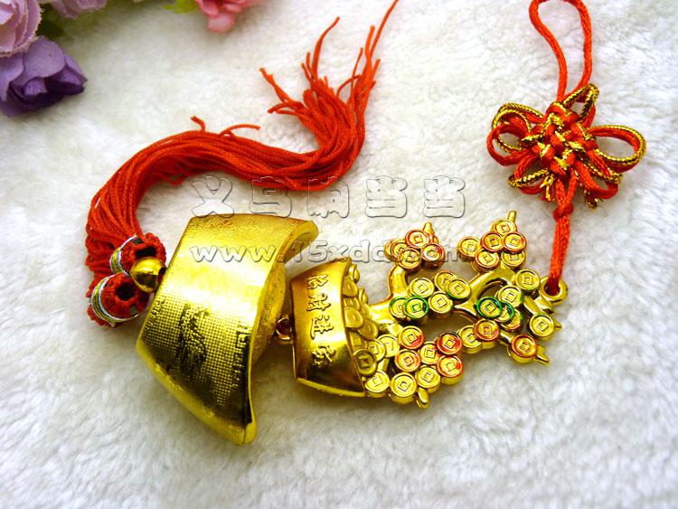 新款春节用品 精美彩色塑料小挂件挂饰 汽车内饰品喜庆装饰-汽车挂件-4号