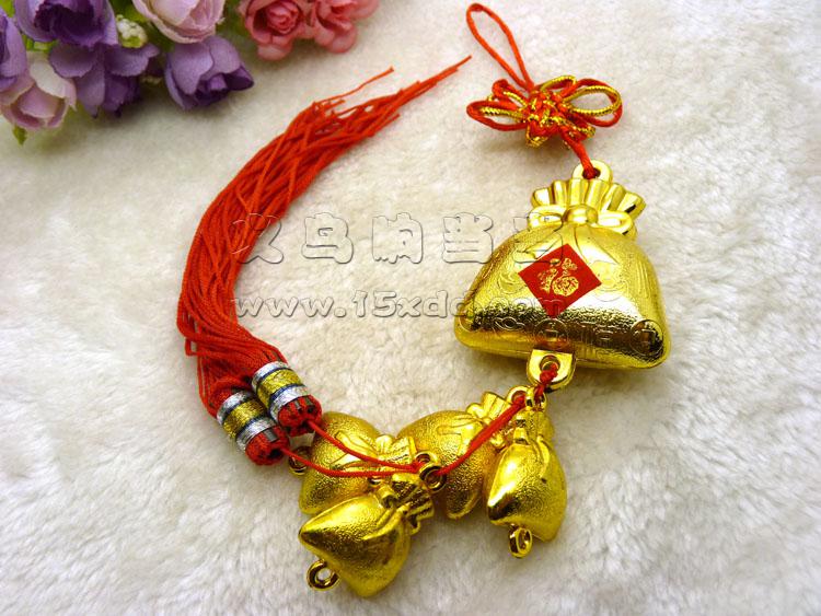 新款春节用品 精美彩色塑料小挂件挂饰 汽车内饰品喜庆装饰-汽车挂件-4号