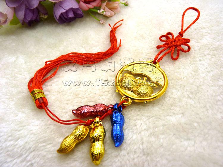 爆款特色手工艺品金边中国结 同心结挂件出国礼品送老外汽车挂饰-1号