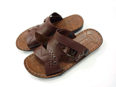 2015新款真皮凉鞋男士透气英伦休闲潮流沙滩凉鞋正品凉拖鞋沙滩鞋 -073