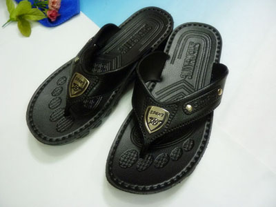 夏季真皮男士人字拖凉鞋休闲夹脚皮凉拖透气男鞋秋潮拖鞋-----336 