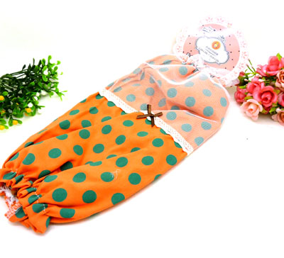 超萌纱网蝴蝶结纯棉长款套袖 韩版波点时尚袖套