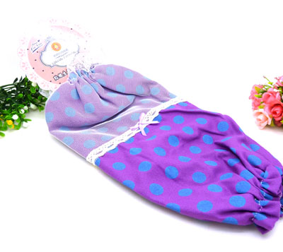 超萌纱网蝴蝶结纯棉长款套袖 韩版波点时尚袖套