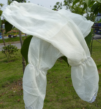 时尚蕾丝防紫外线套袖 夏季清新雪点防晒袖套-37	