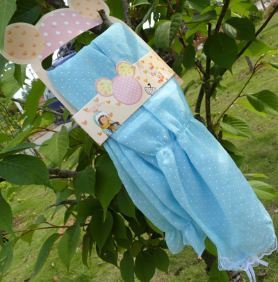 时尚蕾丝防紫外线套袖 夏季清新雪点防晒袖套-37