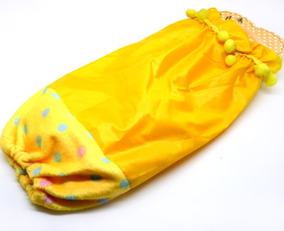 可爱球球套袖 毛绒与绸缎的完美结合 淑女时尚长款袖套 13-31	