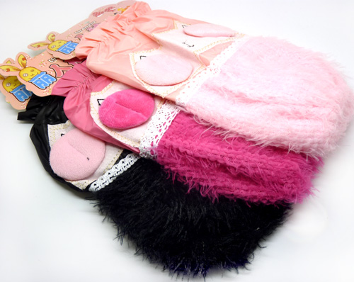 时尚可爱毛绒套袖 可爱卡通袖套 防污防尘办公家务套袖19-37