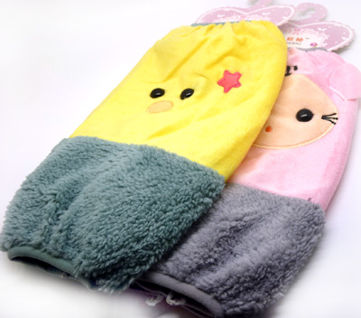 时尚毛绒套袖 居家防污染办公卫生套袖 可爱玩玩卡通袖套 15-34