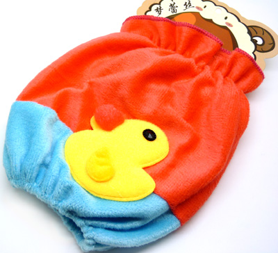 小黄鸭毛绒套袖 可爱宝宝袖套 女士短款小清新套袖 61-39