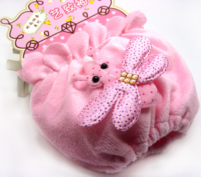 时尚可爱毛绒小蜜蜂袖套 防污染短款套袖 女士短袖套29-26