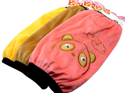 最新款式卡通时尚长款袖套 金丝绒秋冬季毛绒套袖  7-32